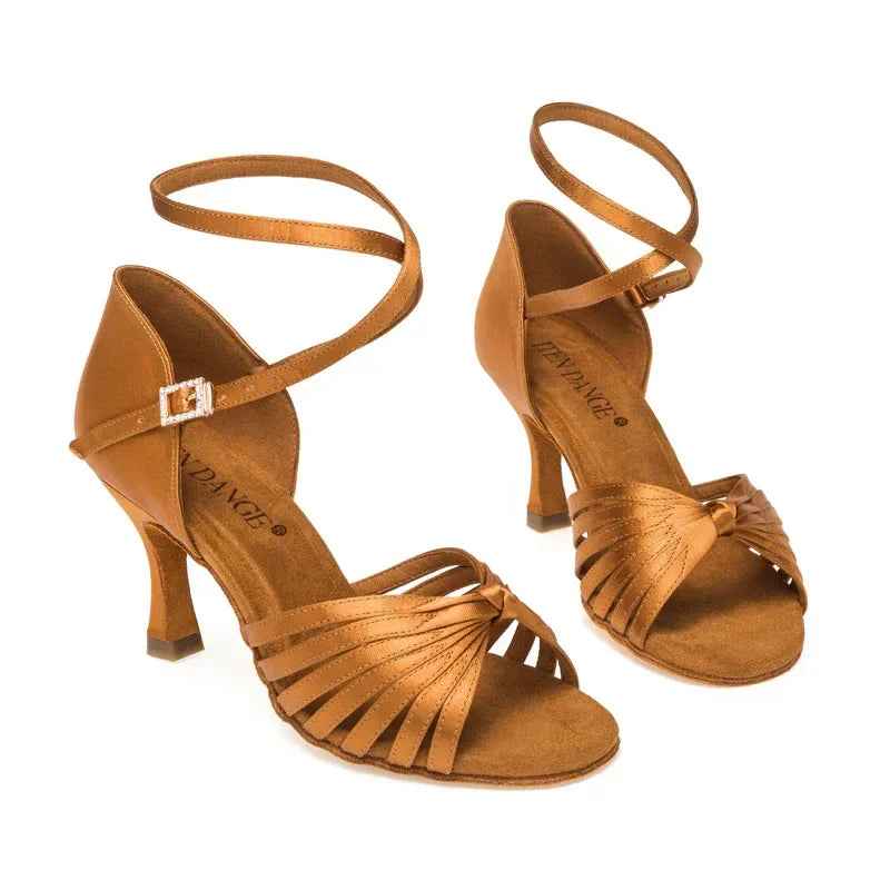 Professional Latin Dance Shoes Adult Womens High Heel Soft Soled Teacher Shoes Performance Shoes Latin Dance Shoes - The Velvet Finch